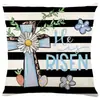 Venta Caliente de Pascua Funda de Almohada de Conejo Nórdico Oficina Sofá Funda de Cojín de Lino Transfronterizo Decoración del Hogar Modelo Nuevo