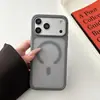 Agujero Grande Textura de Piel Mate Magnético Aplicable a Apple 17 Pro Max Sensación de Alta Gama 16 Estilo Coreano 15 Pareja 14 Funda para Teléfono 13
