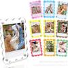 Venda Quente Transfronteiriça Moldura de Foto de Acrílico Moldura de Foto de Polaroid em Forma de Leque Ímã de Geladeira Magnético Moldura de Foto Decorativa Nota Adesiva Magnética