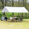 Outdoor Classic Roof Silver-revestido Portátil Canopy Sunscreen UV-proof impermeável Canopy Cloth Camping pergola Toldo