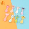 Colher Cor Macaron Animal Fofo DIY Creme Gel Capa de Celular Acessórios de Cabelo Presilha Acessórios de Joalheria de Resina Lote