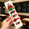 Nuevas Decoraciones Navideñas Sombrero Navideño para Niña Pasador para el Cabello Vestido de Fiesta Navideña para Niños Pasador Lindo Reno Pinza Superior