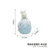 Conejo de Huevo de Pascua Transfronterizo Adornos de Decoración para el Hogar Conejito de Dibujos Animados Lindos Manualidades de Resina Figuras Regalos