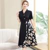 Elegante Vestido de Verano para Mujeres de Mediana Edad, Vestido Largo Estilo Traje para Mujeres de Mediana Edad y Mayores, Noble y Elegante, Nuevo Modelo 2026