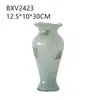 Vaso Magnético Irregular Azul Antigo Francês Fenton Estilo Chinês Flor Decoração de Mesa de Jantar Gabinete de TV