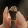 Yuhong 2024 Nuevo Estilo Tushan Ziyuan Anillo de Agua Morado y Transparente para Mujer Nicho de Lujo Accesible Diseño de Alta Gama Exquisito y Versátil