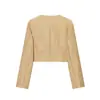 Comercio Exterior Transfronterizo Europeo y Americano Ropa de Mujer, Moda de Venta Caliente en Aliexpress Chaqueta Corta de Lentejuelas Color Arena Estilo Chanel