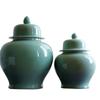 Cerámica de Jingdezhen Verde Ciruela Shigure Cerámica Tarro General Estilo Chino Decoración para el Hogar Ornamento Nuevo Estilo Chino
