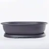 Vaso de plástico oval de areia roxa imitação para planta suculenta pequena, pinho verde, pequeno bonsai, vaso retrô, transfronteiriço