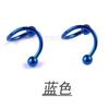 Tornillo Europeo y Americano Resorte Giratorio Stud en forma de S para Lóbulo de la Oreja, Labio, Ceja Stud Femenino Sabor de Hong Kong Nicho ins Viento Frío Pendientes de Doble Espiral