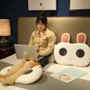 Colchoneta para dormir de verano, cojín de espuma viscoelástica con forma de conejo, de terciopelo, con forma de ojo grande y gato, para dormir en la cama, cojín de rebote lento y suave.