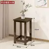 Estante de Flores Estilo Chino, Estante de Flores para Balcón, Estante de Almacenamiento, Soporte para Macetas de Suculentas y Plantas Verdes, Soporte para Flores, Mesa Lateral de Balcón de Madera Maciza, Multicapa