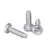 Parafuso Triangular Autoatarraxante com Cabeça Panela Torx Din7500Pe Aço Inoxidável 304 M3M4M5M6/8/25