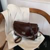 Bolsa Pequena Quadrada Texturizada de Luxo para Mulheres, Nova Tendência Outono e Inverno 2026 Versátil Retro para o Dia a Dia Ombro Transversal