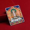 Pintura Thangka Personalizada Pintada a Ouro Passado e Presente de Zakiram Oito Raposas Guardiãs Pintura Thangka Pintada à Mão Núcleo Especial