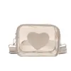2026 Nueva Bolsa Transparente Estética Ligera Casual Bolso Cruzado Nicho Nuevo Correa Ancha para el Hombro Bolso Simple de un Solo Hombro Bolso para Mujer