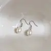 Brincos Gancho Pérola Gota d'Água, Delicados, Luxuosos, de Alto Padrão, Design Exclusivo, Brincos Exquisitos e Versáteis, Acessórios Femininos