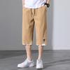 Shorts Masculino Verão Nova Moda Soltos Finos Cropped Calças Respiráveis Plus Size Esporte Casual Calças Masculinas