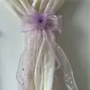 Cortina de Gasa con Lentejuelas Estilo Francés Lujo Ligero Lazo de Camelia Sujeta Cortinas Almacenamiento de Ventana de Dormitorio Cuerda de Sujeción Regalo de Inauguración
