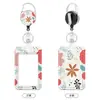 Portatarjetas con Correa para el Cuello, Clip Retráctil, Portatarjeta de Identificación para Trabajo UV, Insignia de Empleado, Tarjeta de Estudiante para Campus, Funda Protectora para Tarjeta de Autobús