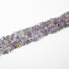Natural rosa cristal roxo amarelo branco ágata cristal gravel corrente com buraco degaussing pedra diy hairpin pulseira acessórios para a orelha