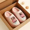 Pantuflas de algodón para mujer Kapibala, nuevo 2026 otoño/invierno para interior, hogar, antideslizantes, cálidas, de felpa, pantuflas posparto