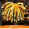 Fuegos artificiales y exhibiciones de globos por el Festival de Medio Otoño y el Día Nacional, decoraciones de escaparates y arreglos de ambiente acogedor para centros comerciales