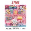 Conejo Rosa de una Palabra Herramientas Médicas para Niños Cocina Máquina Gashapon Serie Rompecabezas Mini Set Juguetes para Jugar en Casa Niñas