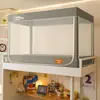 2026 Novo Modelo Mosquiteiro para Cama de Estudante Quarto de Dormir Bloqueio de Luz à Prova de Poeira Mosquiteiro de Três Portas para Cama Superior de Estudante