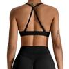[Processamento e Personalização] Lindo Top com Costas Cruzadas Fitness Yoga Roupa Feminina Sem Costura Secagem Rápida Esportes ao Ar Livre Sutiã Colete Yoga