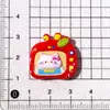 Chinelos Croc, Presilhas de Cabelo com Flores, Copos de Água, Acessórios de Resina, Enfeites Fofos de Gato para Apple TV, Capinhas de Celular com Cola de Creme DIY