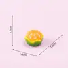 Fruta laranja em miniatura para micro paisagismo, itens decorativos DIY, em caixa surpresa, com clipes de corda e acessórios de bolsa, enfeites de carro em miniatura