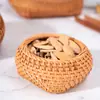 Cesta de Almacenamiento de Ratán Vietnamita Otoñal Pura Hecha a Mano al por Mayor Marco de Acabado para Artículos del Juego de Té de Frutas Cesta para Almacenamiento de Frutas