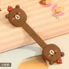 Cabo de armazenamento de fone de ouvido de desenho animado, enrolador de silicone fofo, botão de enrolamento criativo, dispositivo de encadernação