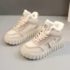 [Personalizado] Zy12261-1 Nuevos Zapatos de Algodón con Forro de Felpa Invierno 2023 Versátiles, Zapatos Cálidos que Aumentan la Altura para Estilo Callejero Estudiantes