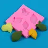Molde de Silicona para Fondant de Fruta de Limón Accesorios para Decoración de Pasteles DIY para Hornear