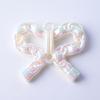 Colgante de cadena para teléfono móvil con cuentas, de tejido hueco, con doble lazo colgante, transparente, colorido, resistente a los rayos UV, ideal para hacer tú mismo