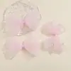 Lazo de Malla con Perla Estilo Fresco y Lindo para Niños Ropa DIY Tocado Accesorios para el Cabello Accesorios para Bolsos