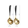 Vajilla nórdica de acero inoxidable 304, cucharón para sopa, hogar engrosado, cuchara para olla caliente, colador, cuchara para avena, cuchara para avena, cuchara con logo impreso