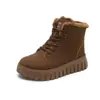 ZY12280 Zapatos de Algodón para Mujer Invierno 2026 Estudiante de Caña Alta con Felpa Engrosada Zapatos para Mujer Deportivos Grandes de Algodón Nieve Zapatos de Invierno