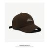 Gorra con visera para mujer 2023 nueva primavera y verano versátil que hace que la cara se vea pequeña circunferencia de cabeza grande bordado de letras gorra de béisbol de ala curva moda