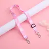 Cuerda para Colgar Tarjeta de Identificación Linda de Dibujos Animados Cadena para Colgar Colgante de Funda de Teléfono Móvil Correa Tejida Plana Ancha Cadena para Colgar Decoración Llavero Funda para Tarjeta de Pecho