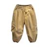 Calça Cargo Casual Nova Outono 2026 Infantil Calça Longa Solta Estilo Coreano Infantil Calça Jogger de Algodão Estilosa Infantil