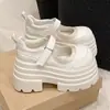 Nuevos Zapatos de Plataforma Mary Jane de Tacón Alto Otoño 2026 Estilo Francés JK con Correa de Hebilla Aumentadores de Altura Zapatos Mary Jane para Mujer