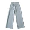 2025 Principios de Otoño Nuevo Cintura Baja con Cordones Estilo Holgazán Pantalones Casuales Combinan con Todo Sueltos Adelgazantes Pierna Recta Pierna Ancha Pantalones