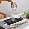 Juego de Té Qianli Jiangshan Porcelana Blanca Juego de Té Kung Fu Tazón con Tapa Taza de Té Regalo de Negocios Regalo de Apertura logo
