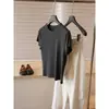 Fila viento acetato lyocell súper suave camiseta hombro normal cómoda súper elástica versátil manga corta dios t 2026 primavera verano nuevo estilo