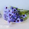 Atacado de fábrica flor artificial margarida decoração de mesa de sala de estar buquê de piquenique flores artificiais camomila