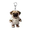 Diseño en Capas Perro Pug Gato Oveja Serie de Animales Llavero Acrílico Colgante para Mochila En Stock Envío Transfronterizo