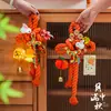 Festival de Medio Otoño 2026 Nuevo Estilo Nudo de Mil Caracteres Decoraciones Hechas a Mano DIY Colgantes para el Mango de la Puerta de Entrada de la Sala de Estar Decoración para Centro Comercial
